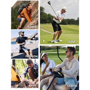 Shorts chino Oxford classiques pour homme FOXA, coupe classique, entrejambe 7'', plissés, devant plat, pour le golf - Product Image 5