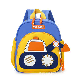 Carino alla moda escavatore zaino scuola per ragazzi auto piccola borsa da <span class=keywords><strong>asilo</strong></span> per bambini con fodera in poliestere impermeabile - Product Image 4