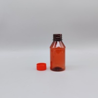 Vente en gros de flacons en plastique vides de 100 ml pour sirop contre la toux, impression d'écran, couleur personnalisée pour le savon liquide, emballage de soins personnels