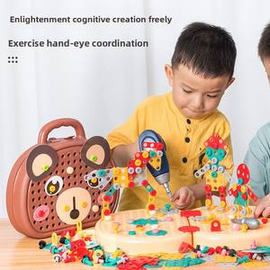 Outil d'intelligence pratique pour bébé pour enfants jouets perceuses électriques et assemblage/démontage/boîte à outils pour garçons et filles - Product Image 3