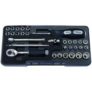 KOKEN - P2258M Jeu de douilles 1/4 ''dans un étui (31 pièces) -ENSEMBLES DE CLIQUET ET DE DOUILLES EAN 4991644212989 1/4" - Product Image 1