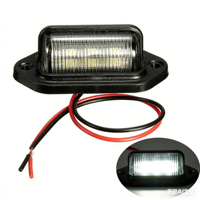 Éclairage de plaque d'immatriculation LED étanche pour camion, remorque, bus, camionnette, éclairage de porte