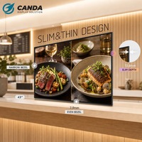 Afficheur publicitaire numérique interactif 4K LCD, écran tactile mural intérieur commercial