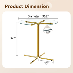 Tavolo Rotondo in Vetro Laminato Compatto per Esterni, Arredamento Moderno per Casa e Caffè, Tavolo <span class=keywords><strong>da</strong></span> Pranzo o Bar a <span class=keywords><strong>Parete</strong></span> - Product Image 6