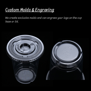 Vasos Desechables Transparentes con Logotipo Personalizado, Vasos de Plástico PLA PET para Bebidas de 5oz, 7oz, 8oz, 9oz y 12oz, Vasos para Helado con Tapa, ODM, OEM, Vasos de Plástico de Marca - Product Image 6