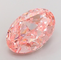 Lüks Kalite Laboratuvarda Yetiştirilmiş Fantazi Canlı Pembe Oval Kesim VS2 Berraklık 35.13 Karat IGI Sertifikalı Mücevher Yapımı İçin İhracat Fiyatı