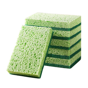 Dishwashing Sponge Block Rectangle Wood Pulp Cotton Cleaning Pad For Pots And Pans - Product Image 2