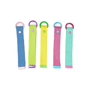Llavero Personalizado con Nombre, Cordón de Silicona de Aleación Colorido, Llavero de Lona en Blanco para Correa de Equipaje, Regalo Perfecto para Cumpleaños - Product Image 1