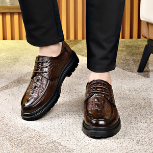 Chaussures en cuir décontractées pour hommes, mocassins noirs à semelle souple, chaussures de conduite tendance, pour jeunes de 18 à 40 ans - Product Image 2