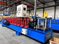 Machine de profilage de profilés en acier PLC, ligne de production de canaux en métal robustes, de canaux en C pour la construction