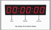 Timer Gym Profesional Portabel untuk Interval Latihan dengan Remote Control untuk GYM