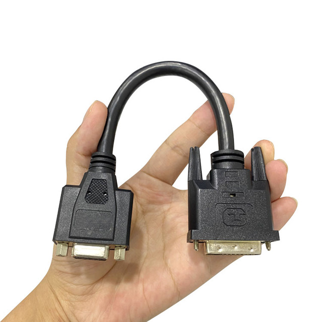 Customized Gold Plated VGA to DVI-I Cable PVC Jacket Foil Shielding for Projector Computer Monitor DVD Player (15-Pin 24+5 Pins)