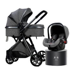 Cochecito de Bebé 3 en 1 <span class=keywords><strong>Bolina</strong></span>, Cochecito Alto con Luces LED, Resistente <span class=keywords><strong>a</strong></span> los Golpes, para Recién Nacidos y Niños Pequeños - Product Image 1