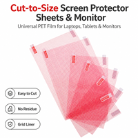 Feuille de film PET à découpe personnalisée pour protecteurs d'écran d'ordinateurs portables – Découpe facile et précise – OEM ODM Tailles sur mesure