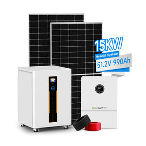 Sistema Completo de Energía Solar de <span class=keywords><strong>1kw</strong></span> a 10kw con Almacenamiento de Baterías de Litio, Híbrido Eólico y Solar para el Hogar - Product Image 1