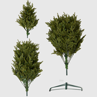 Arbre de Noël Artificiel Moderne de Luxe de Haute Qualité en Gros, 210 cm, en PE, avec Normes CE ROHS et Lumières LED
