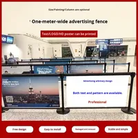 Barrera Móvil de Seguridad de Un Metro con Luz, Rellenable con Agua, Cinta Retráctil de Aislamiento, Poste de Valla para Publicidad en Exteriores y Control de Filas