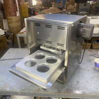 Machine de scellage de gobelets commerciale en gros, avec moule personnalisé, corps en acier inoxydable, scelleuse automatique de gobelets pour les magasins de boissons