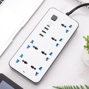 Multiprise électrique universelle personnalisable avec logo, câble USB-C, 6 prises, 2 broches, vente en gros - Product Image 5