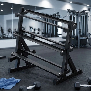 Wholesales Foldable <strong>Dumbell</strong> <strong>Rack</strong> Three Layer Stand Fitness Equipment Storage <strong>Rack</strong> Fitness Gym Equipment - Product Image 6