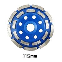 Meule diamantée double couche de haute qualité 4,5 pouces, personnalisée, puissance standard pour applications de débavurage du béton, de la pierre et du granit