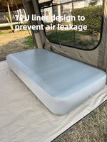 Lit d'air gonflable double de luxe pour intérieur et extérieur, matelas gonflable, mobilier de chambre à coucher gonflable