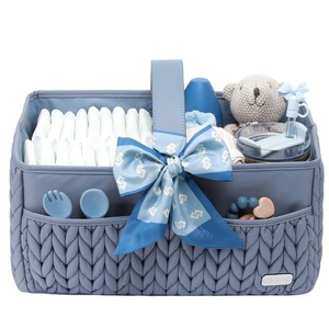 Cesta de Viaje <span class=keywords><strong>para</strong></span> Bebés Recién Nacidos, Niños y Niñas, <span class=keywords><strong>para</strong></span> Pañales, Toallitas Húmedas, Bolsa de Almacenamiento, Regalos <span class=keywords><strong>para</strong></span> Baby Shower - Product Image 6
