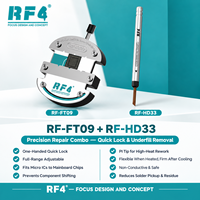 RF4 FT09 + HD33 Kit de réparation professionnel : Fixation à verrouillage rapide et raclette de retrait de sous-couche PI, résistant à la chaleur pour la réparation de cartes mères