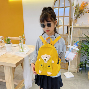 Grazioso zaino da viaggio in peluche zaino per la scuola multicolore in Nylon piccolo zaino per bambini con Design orsacchiotto - Product Image 2