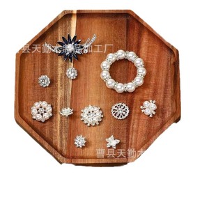Wooden <b>tray</b> for home use, suitable for steak, pizza, cheese, acacia wood octagonal <b>tray</b>, solid wood afternoon tea <b>snack</b> <b>tray</b> - Product Image 5