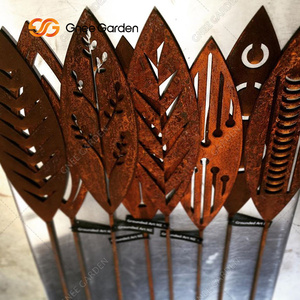Paravent décoratif de jardin en acier Corten découpé au laser pour l'extérieur, clôture d'intimité, panneaux décoratifs, faible entretien, respectueux de l'environnement - Product Image 2