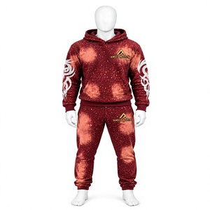 Prix de gros, design personnalisé, imprimé avec des strass, sweat-shirt à capuche 100% coton, tenue de sport décontractée, nouveau design, survêtement pour homme tendance - Product Image 1