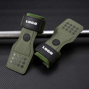 แผ่นรองมือหนังวัวแท้แบบพรีเมียม ป้องกันฝ่ามือ พร้อมสายรัดข้อมือปรับระดับได้ สำหรับยกน้ำหนัก พาวเวอร์ครอสฟิต - Product Image 3