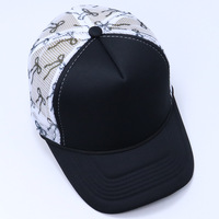 Casquette de baseball et casquette de camionneur en mousse imprimée à dos en maille, motif imprimé mignon et coquette à nœud, imprimé léopard et à carreaux, pour cadeaux de fête