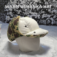 Gorro de Invierno Unisex Personalizado al por Mayor, 100% Poliéster, Estilo Ushanka, con Orejeras, Cálido, Tipo Ruso, Camuflaje, para Esquí