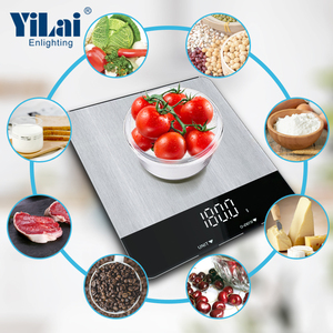 Balance de cuisine Anti-numérique en acier inoxydable, 5kg, 11lb, électronique, bon marché - Product Image 4