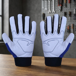 Gants de travail de style mécanicien en coton/polyester/spandex imprimés par transfert thermique camouflage, écologiques et respirants - Product Image 5