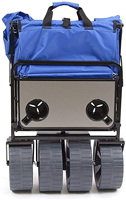 Chariot de plage pliable TC1016 robuste tout-terrain, chariot utilitaire de plage, chariot pliable