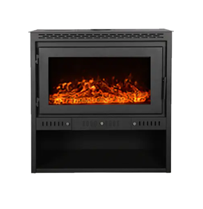 Cheminée à bois en fonte autoportante de style européen KY001-90 pour salon et villa - Product Image 1
