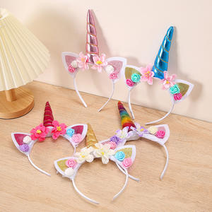 Pour <span class=keywords><strong>Amazon</strong></span> Offre Spéciale <span class=keywords><strong>licorne</strong></span> Halloween fête cheveux accessoires cadeau d'anniversaire pour enfants et bébés pour usage de cuisine et nourriture - Product Image 1