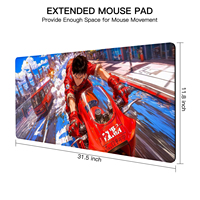 Tapis de souris personnalisé imprimé Anime 30x80cm étendu sublimation tapis de bureau étanche bord cousu tapis de souris de jeu en Stock