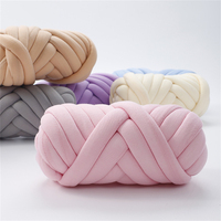 Fil de coton épais pour tricot à la main et crochet, Super Saver Jumbo Giant Bulky Premier Yarn pour la confection de couvertures pour animaux de compagnie, 500G 2cm