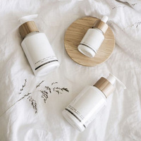 Capsules en bambou WeWood du Vietnam (anti-fuite) pour flacons de shampooing et d'après-shampooing à presser - Emballage personnalisable