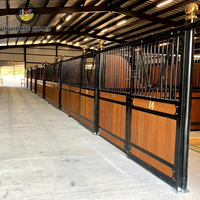 Portes coulissantes avant de box à chevaux fabriquées par JH Factory, panneaux d'écurie équestre sécurisés
