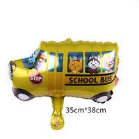 Mini véhicule modélisation feuille d'aluminium ballon lutte contre l'incendie camion Ambulance autobus scolaire Train réservoir enfants jouet en gros
