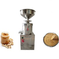 Broyeur commercial vertical en acier inoxydable pour beurre de cacahuète, machine de mouture alimentaire pour beurre de noix, sésame, céréales et beurre de cacahuète