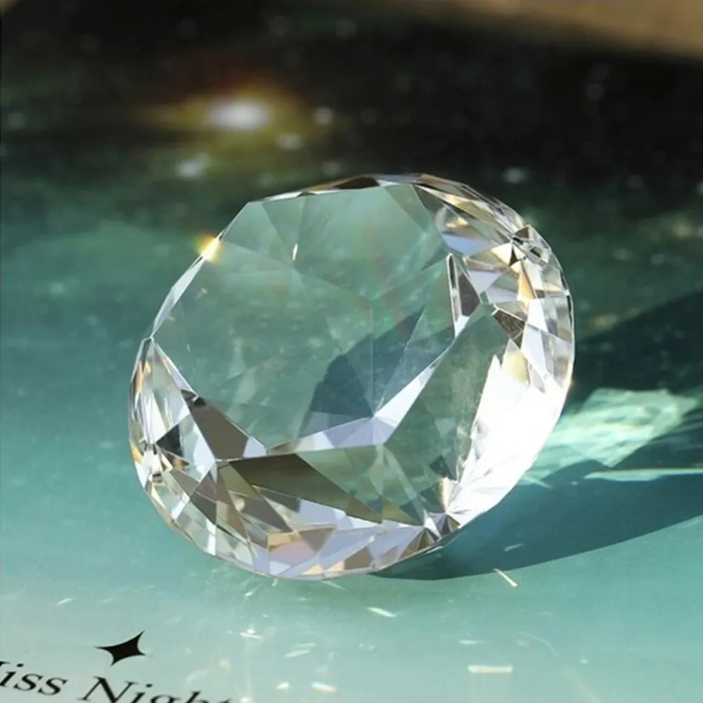 Custom Clear Crystal Diamond Presse-papier Decoratieve Glas Diamonds Thuis Desktop Decoratie Accessoires