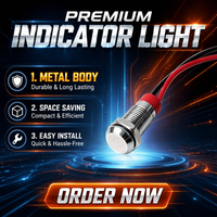 Interrupteurs à bouton-poussoir LED étanches IP67 anti-vandalisme 230V, structure électronique de contrôle, acier inoxydable plat 1NO1NC