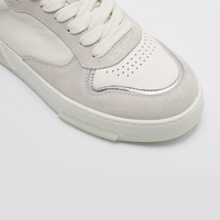 Chaussures décontractées pour femmes en cuir véritable argenté, respirantes, antidérapantes, à enfiler, rehaussantes