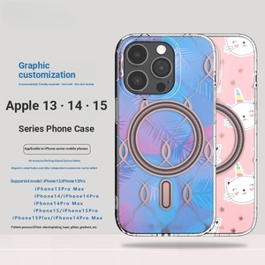 Kaou เคสโทรศัพท์ TPU ปรับแต่งได้สำหรับ14 PLUS, เคสแม่เหล็กไฟฟ้าชาร์จไร้สายดีไซน์การ์ตูนกันกระแทก - Product Image 3